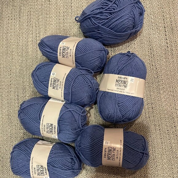 Drops Merino Extra Fine Grey Blue 23 - Picture 1 of 2